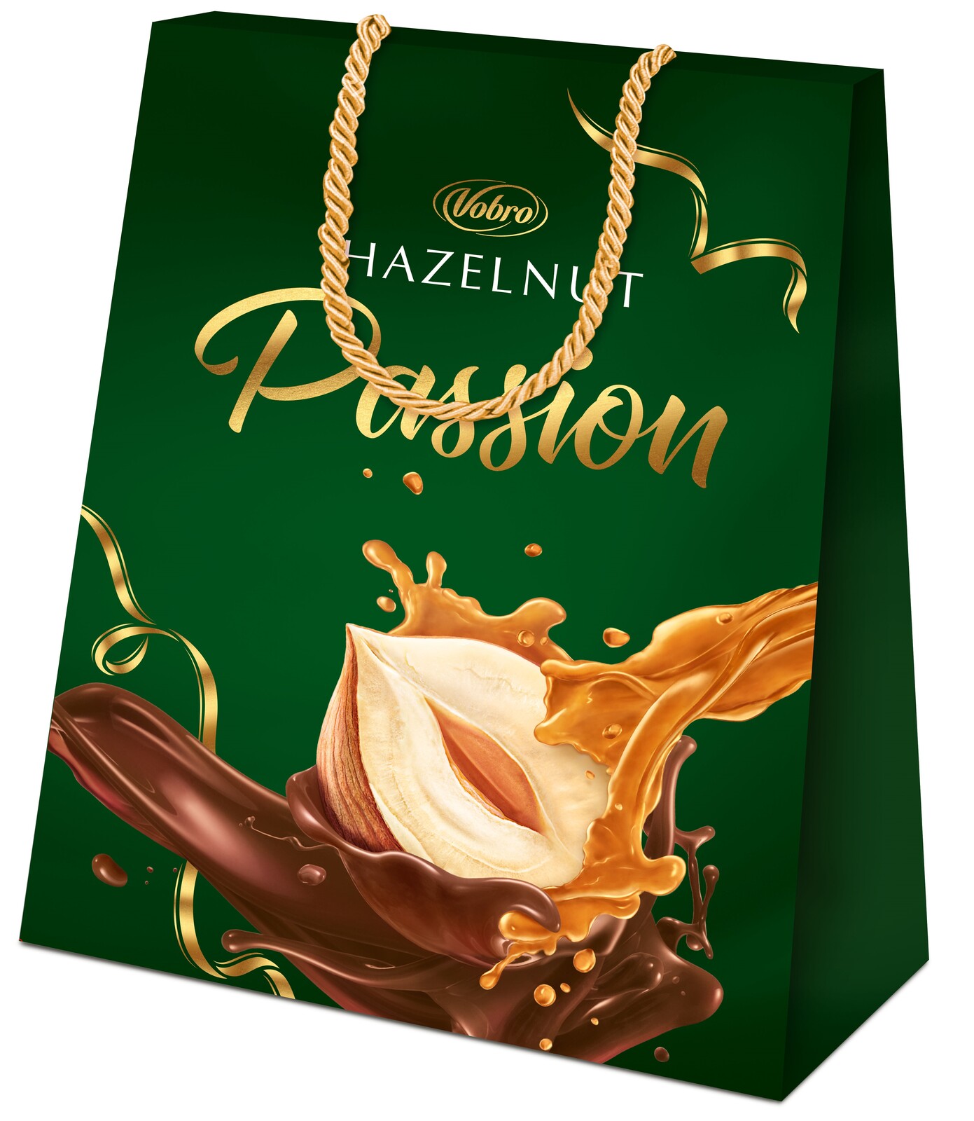 VOBRO Lískooříškové pralinky Hazelnut Passion taška 182 g