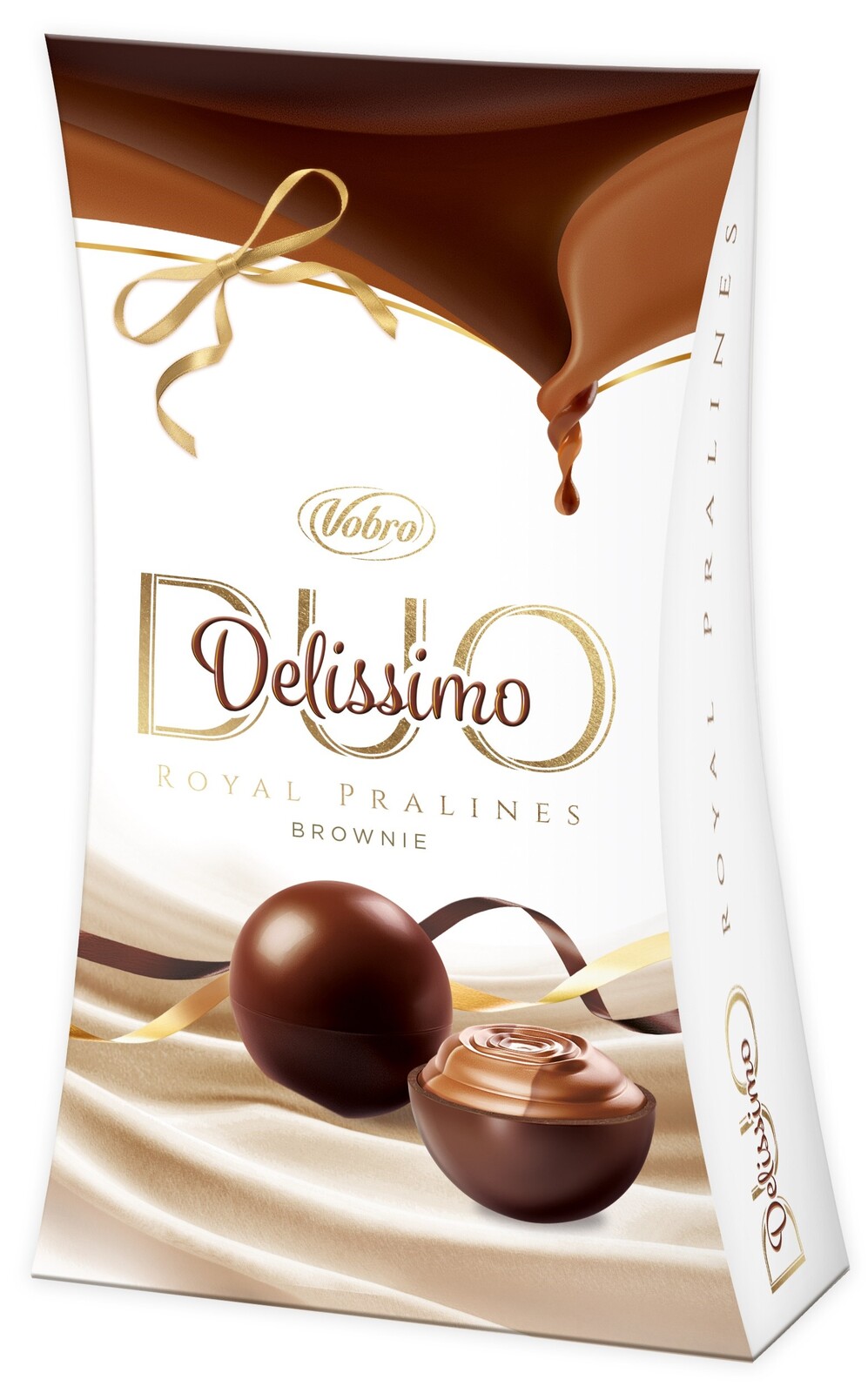 VOBRO Čokoládové pralinky Delissimo Brownie 105 g