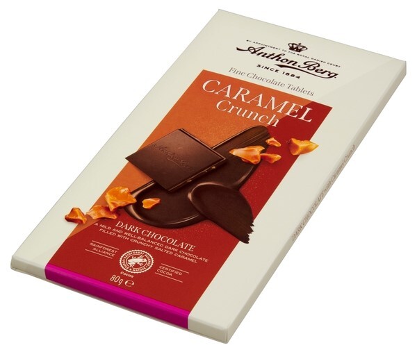 Anthon Berg Hořká čokoláda s křupavým karamelem 80 g