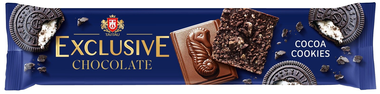 Taitau Exclusive Selection Čokoláda s kousky kakaových sušenek 45 g