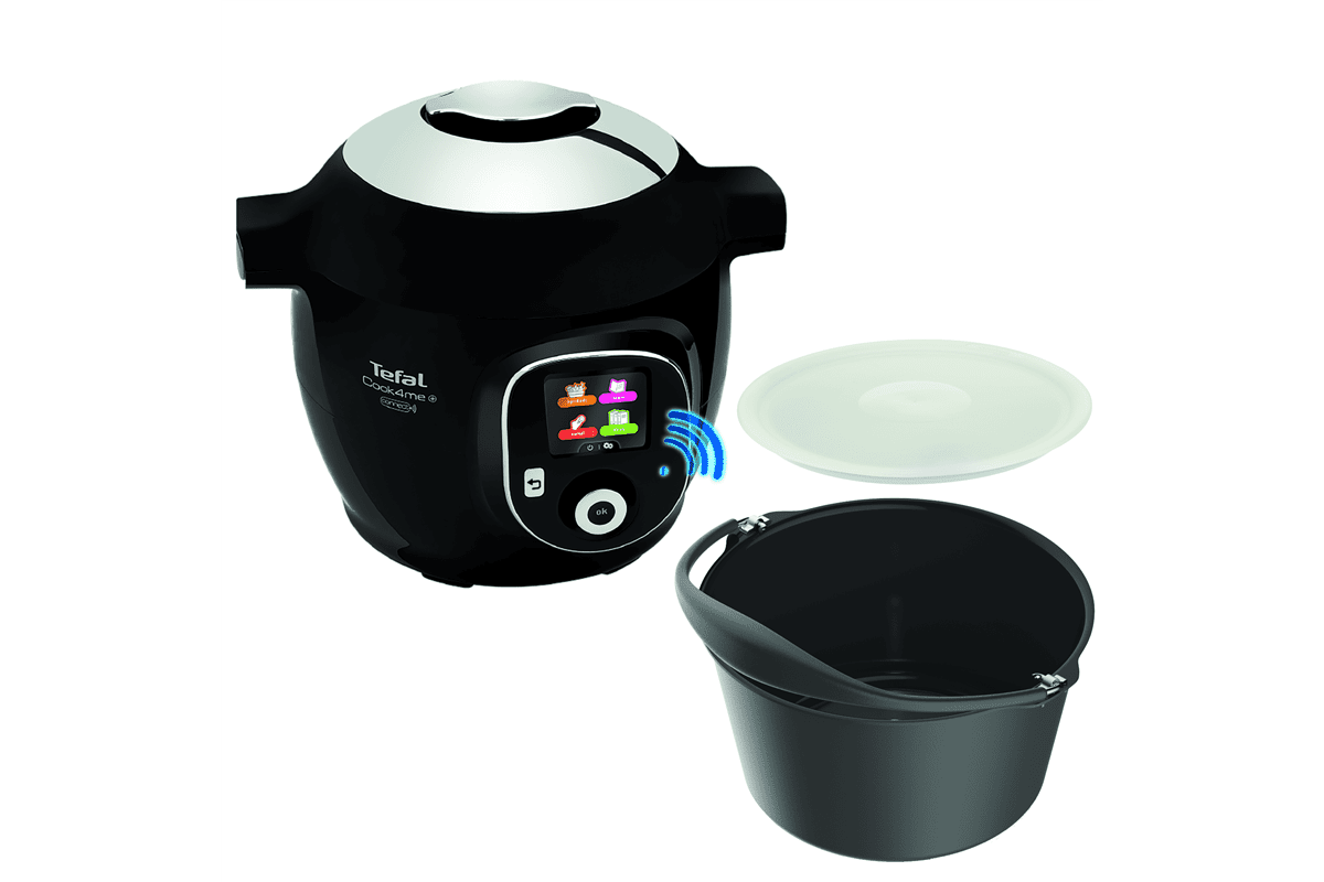 Akční set produktů Tefal Cook4me+ Connect CY855830 + XA609011 + XA608000