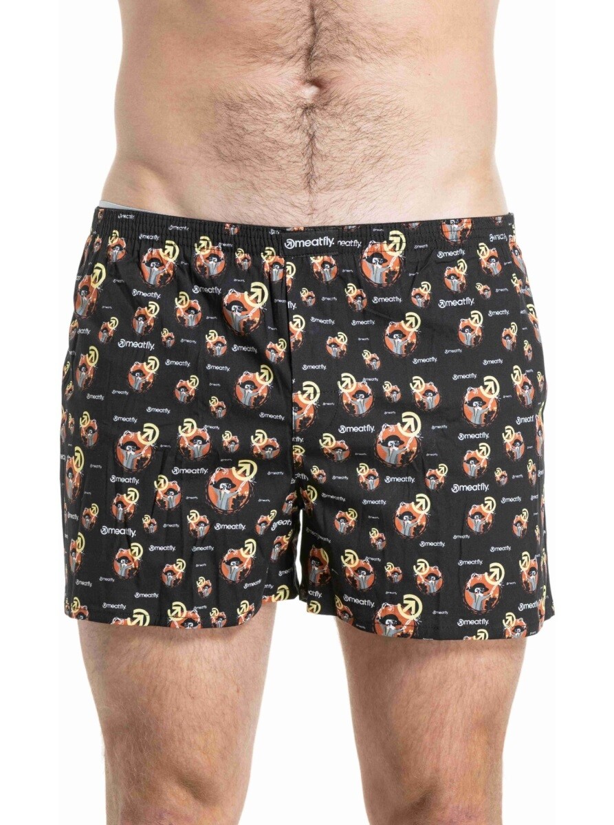 Pánské trenýrky meatfly agostino double pack černá/zelená s