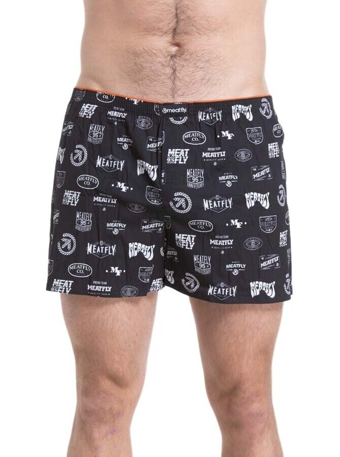 Pánské trenýrky meatfly agostino double pack černá/černá s