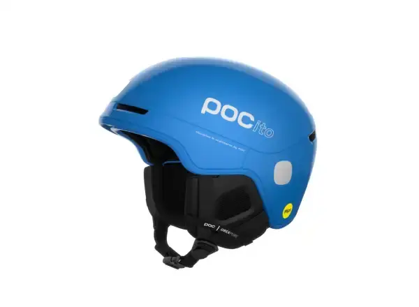 POC POCito Obex MIPS dětská lyžařská helma Fluorescent Blue, vel. M-L