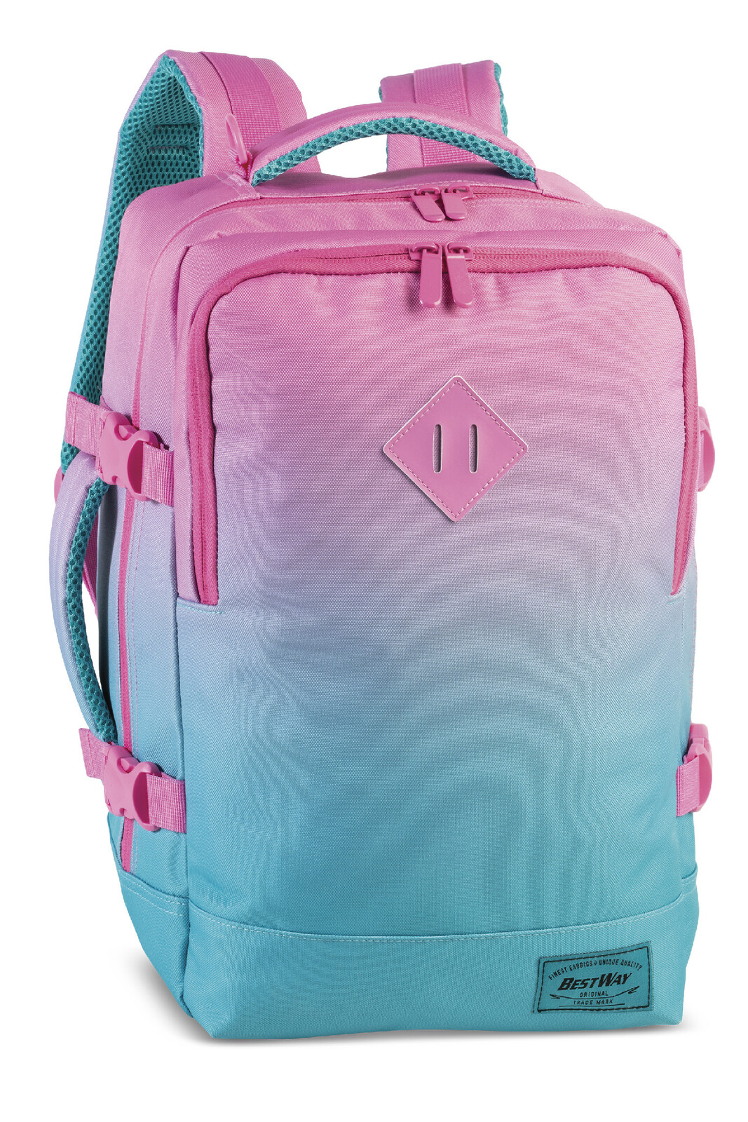 BestWay cestovní batoh Cabin pro small - růžovo-modrý - 20L