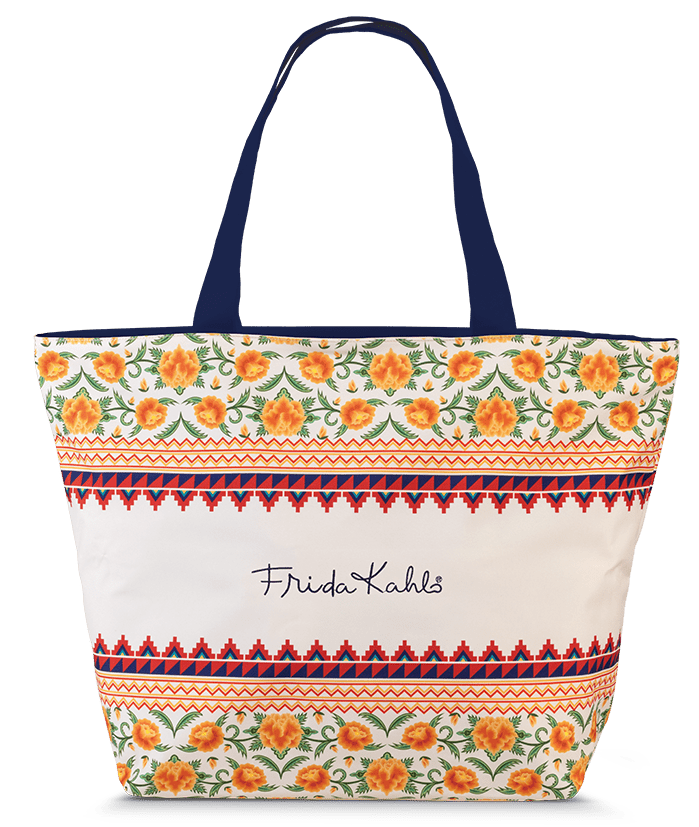 Dámská shopper taška Frida Kahlo 31 L - květy