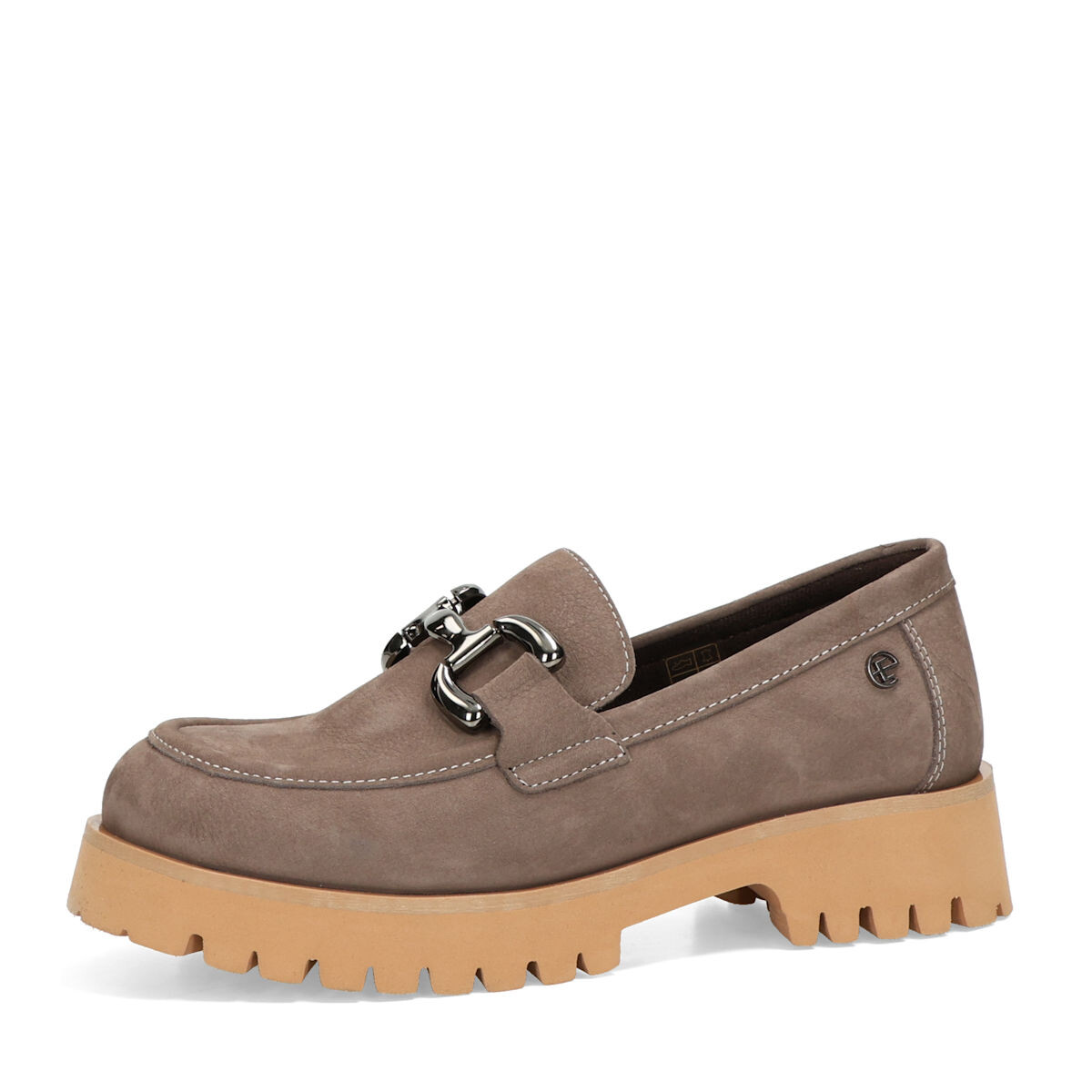 ETIMEĒ dámské nubukové polobotky - hnědé - 36