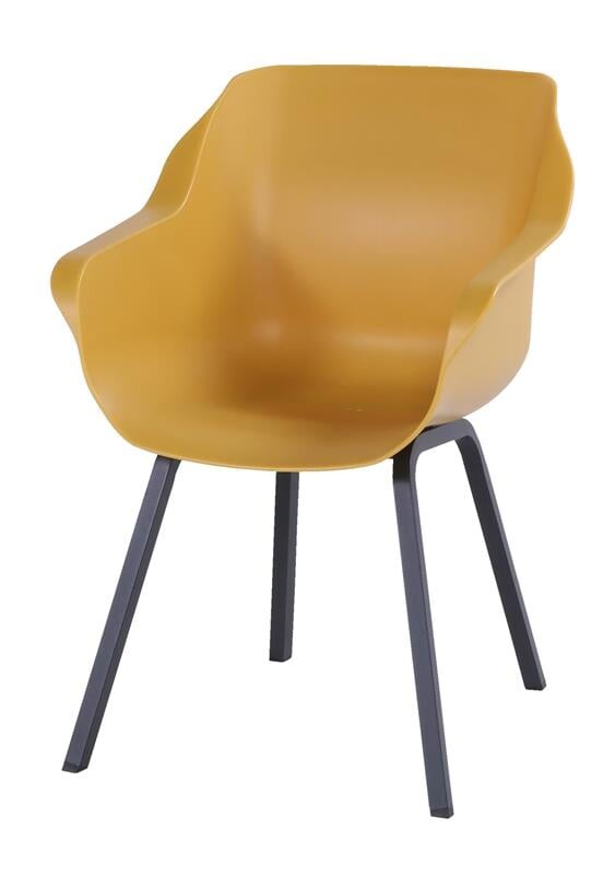 Jídelní židle Sophie Element s ALU podnoží, Curry Yellow HN21680872