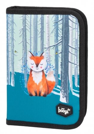 Školní penál klasik dvě chlopně Foxie