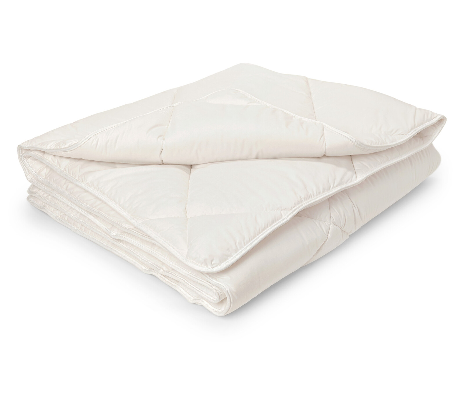 Tchibo - Prošívaná přikrývka z ovčí střižní vlny - barva: bílá