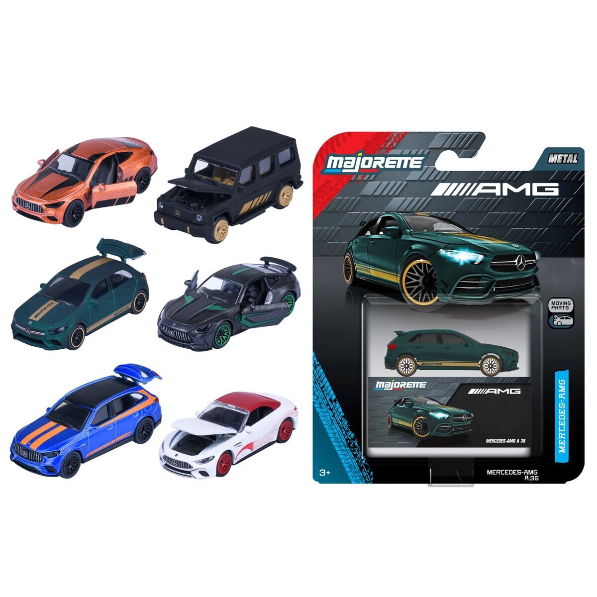 Majorette Mercedes-AMG Autíčko Deluxe, 6 druhů