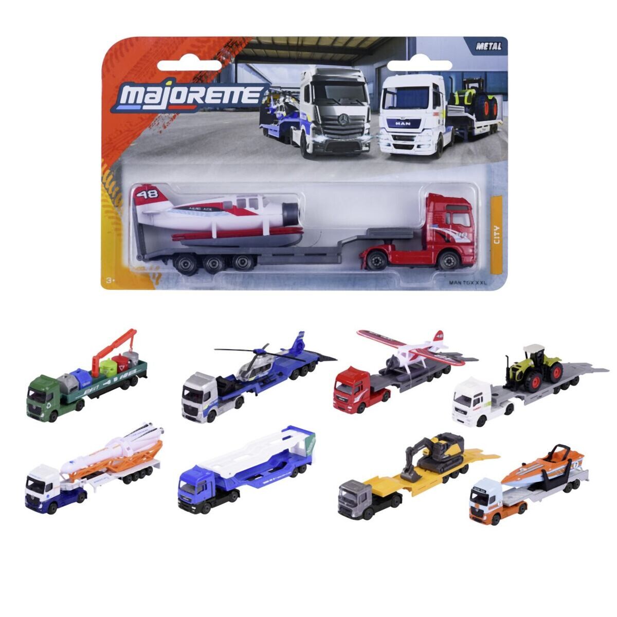 Majorette City Nákladní auto kovové, 8 druhů