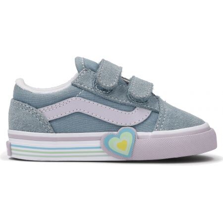 Boty Vans Old Skool V Heart Kids - Šedá - Us2.5K