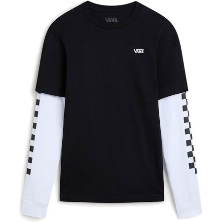 Triko Vans Long Check Twofer Kids - Černá - L