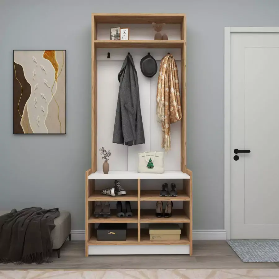 Casarredo Předsíňová stěna OREO - borovice / bílá