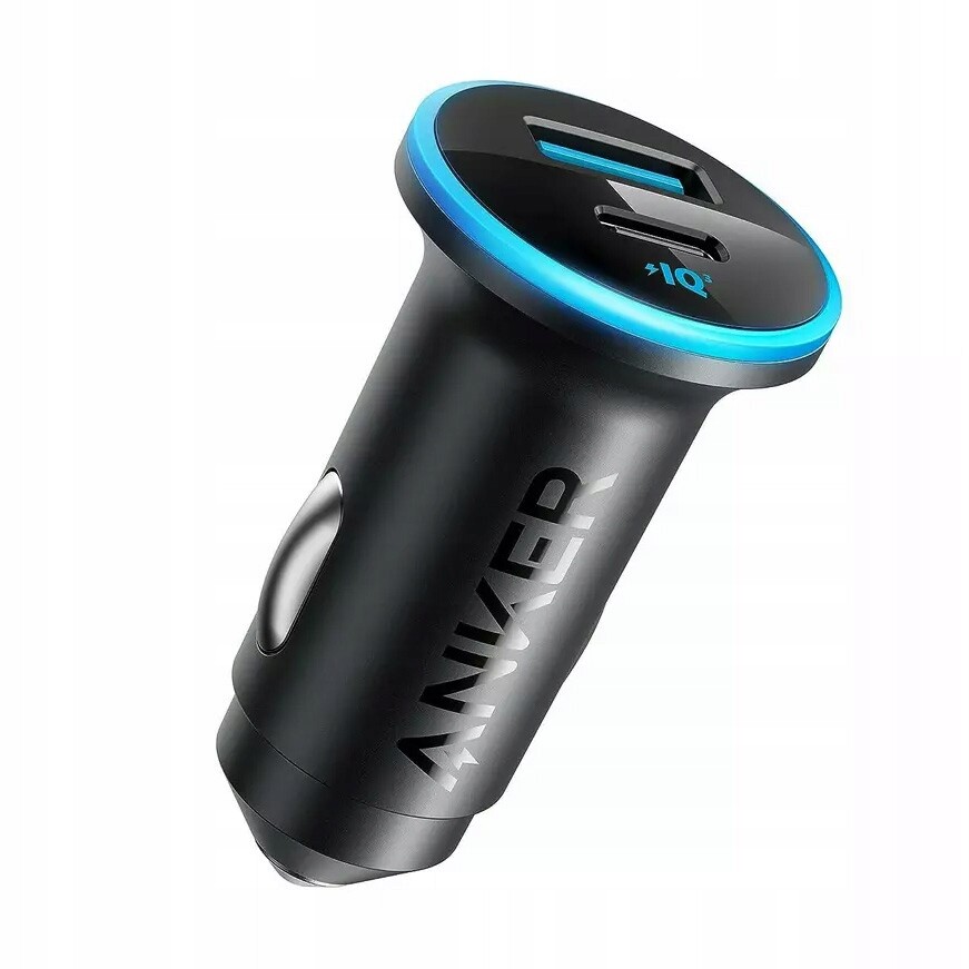 Rychlonabíječka do automobilová Anker 52,5 W, Usb A x1 22,5, Usb-c x1 30 W