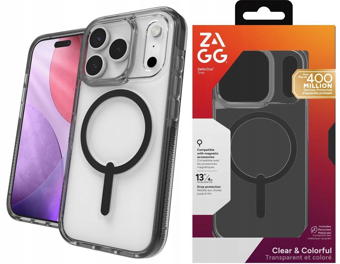 pouzdro Zagg Santa Cruz MagSafe Solid kryt obal iPhone 17 Pro Max