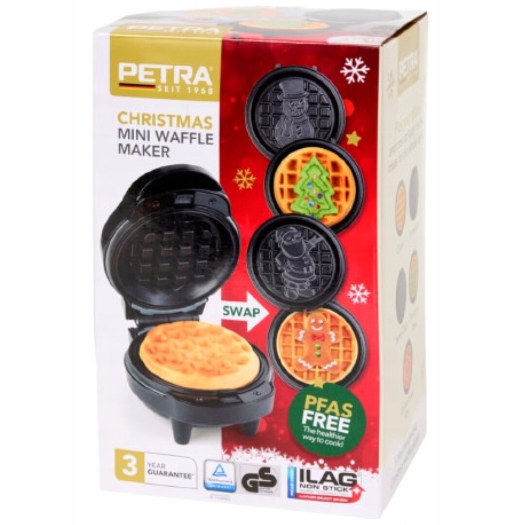 Vaflovač S Povrchovou Úpravou Ilag 5 Nástavců Na Vafle Ve Tvaru Perníku