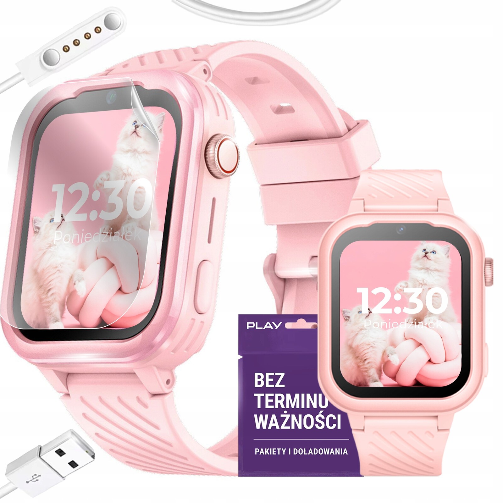 Chytré Hodinky Hodinky Pro Děti Telefon 4G Sms S Hrami Polské Menu