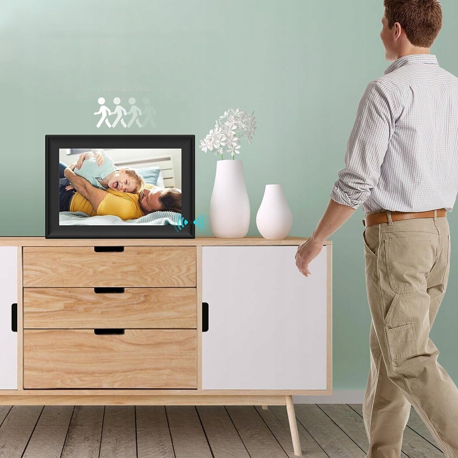 Digitální rámeček Frameo s Wi-Fi a dotykovým displejem 10,1