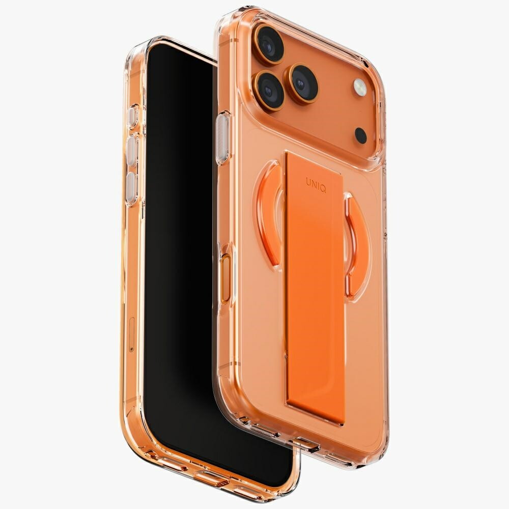 Pouzdro Uniq Heldro Air pro iPhone 17 Pro Max Magclick Charging, oranžové