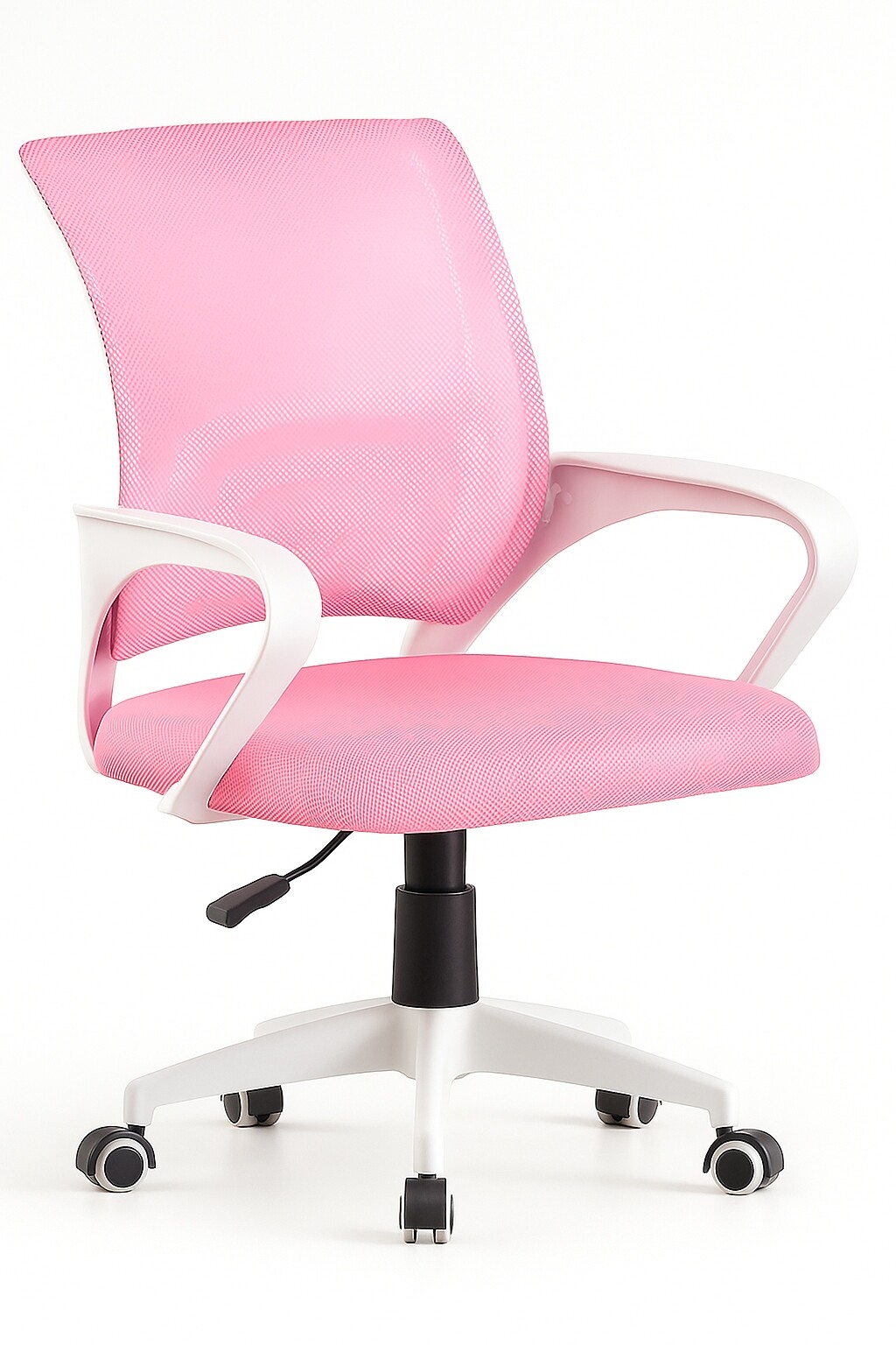 Růžová kancelářská židle Giosedio NFX012 ergonomická otočná síťovaná židle