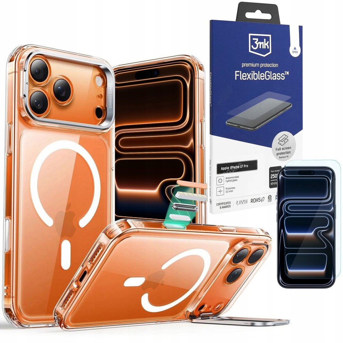 Esr pouzdro Pouzdro MagSafe ochranné Sklo 3mk pro Apple iPhone 17 Pro