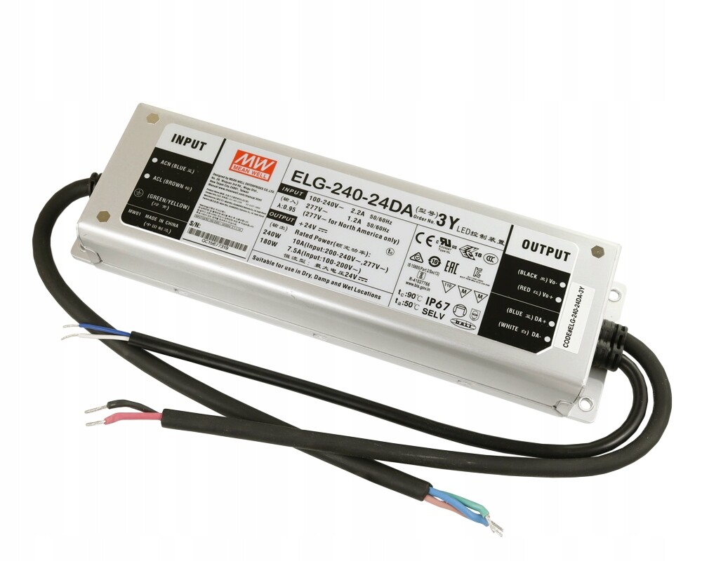 Led zdroj Mean Well ELG-240-24DA-3Y