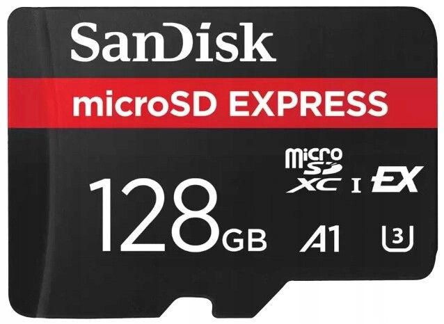 SanDisk microSDXC Express 128 Gb 880/480 MB/s Ex C10 U3 Uhs-i