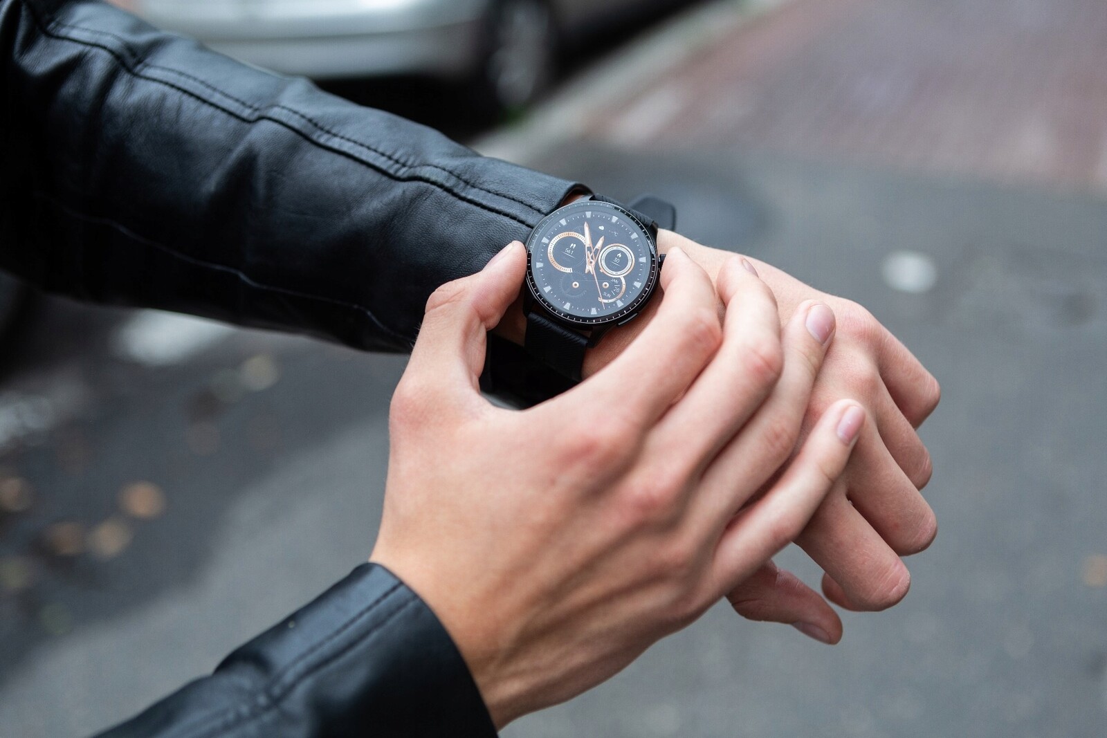 Chytré Hodinky Pánské Hodinky Hovory Menu Polské Amoled Černé Sportovní