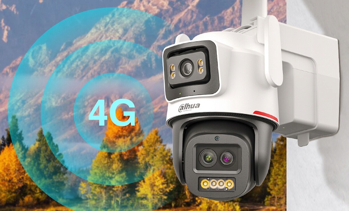 Otočná kamera Lte 4G Dahua Apollo 6MPx (3MP+3MP) WizColor Solární panel