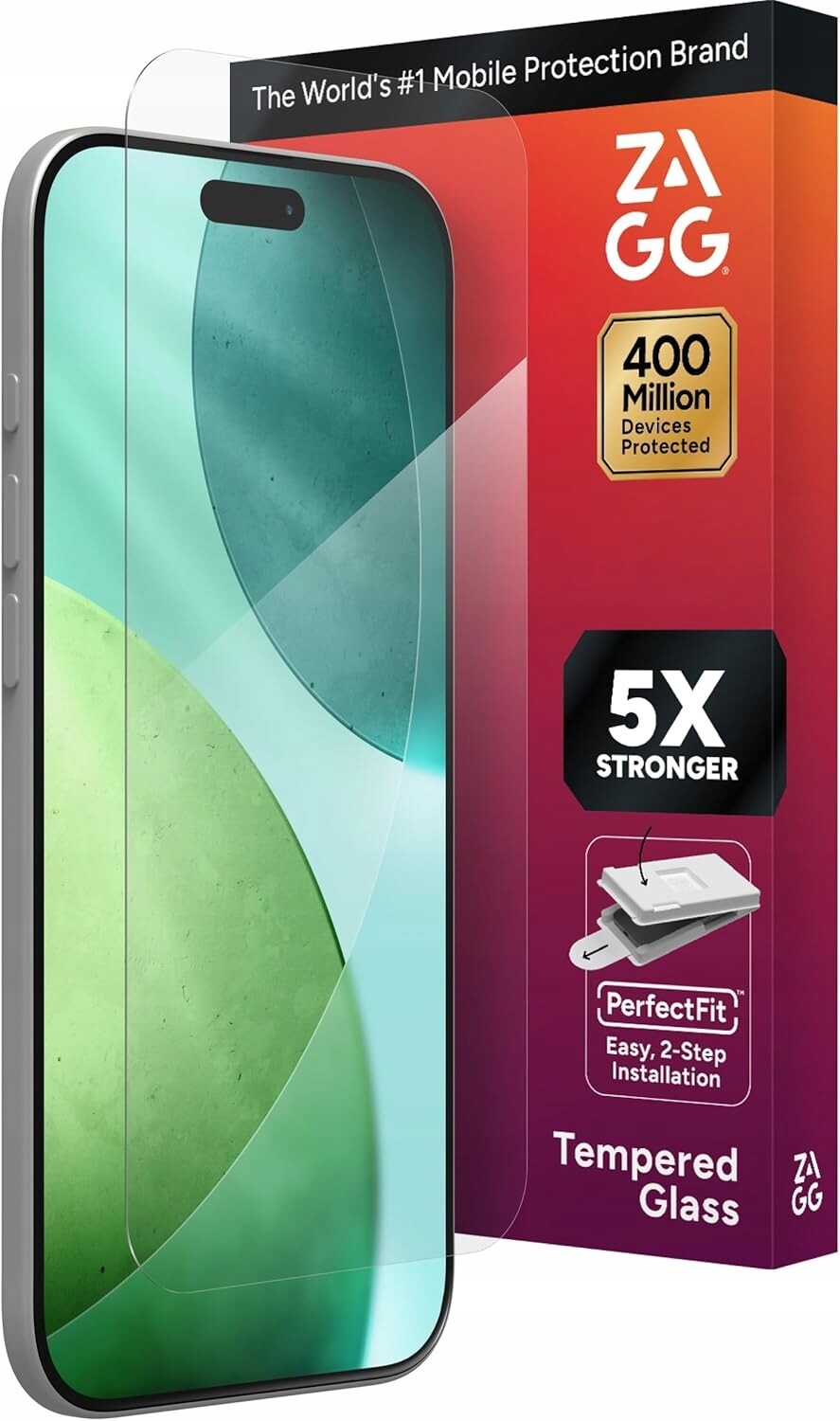 Sklo Zagg pro iPhone 17 Air, odolné 9H aplikátor montážního Rámeček