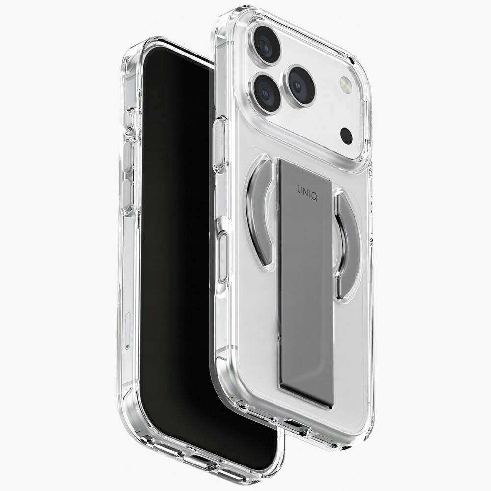 Pouzdro Uniq Heldro Air pro iPhone 17 Pro s nabíjecím magnetem Magclick, průhledný