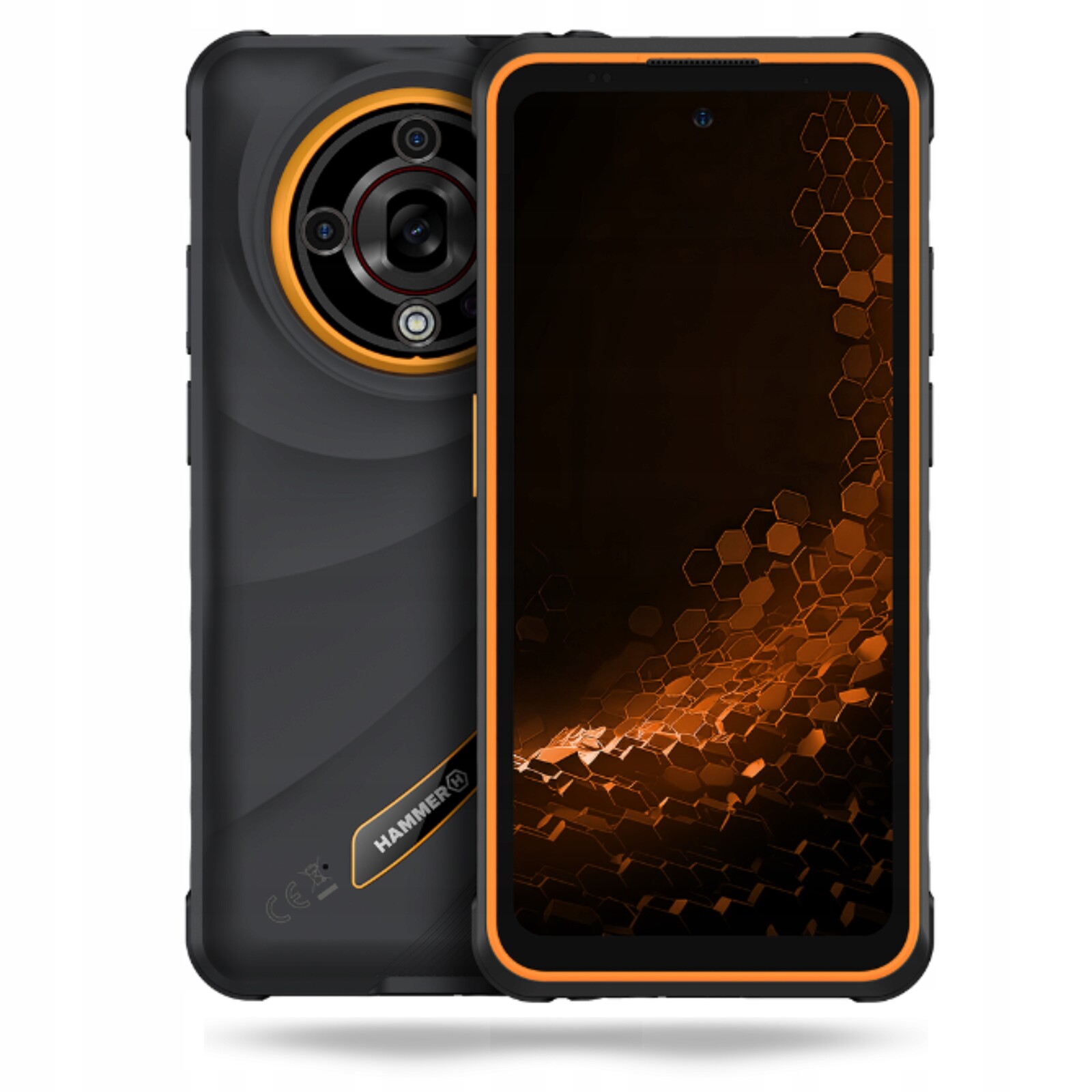 Smartphone Hammer Iron 6 5G 8/256 Gb Pancéřový Telefon Voděodolný Pro Noční Vidění