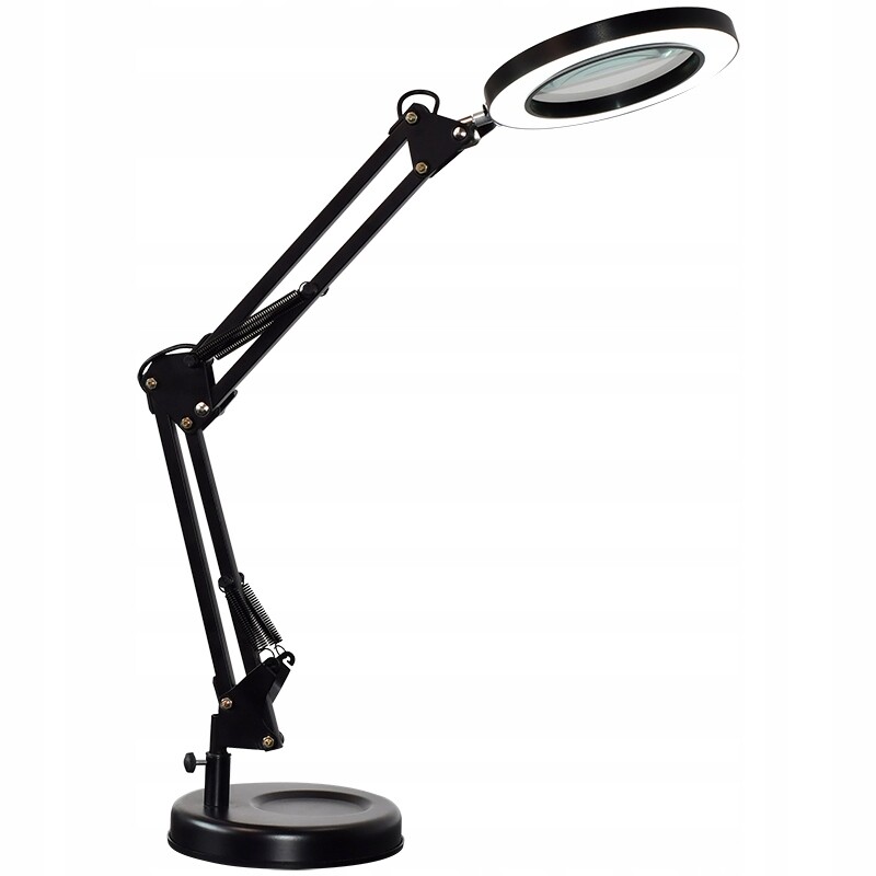 2 x Kosmetická Lampa Lupa Lampka Led Sklo Zvětšovací Kreslicí Stůl