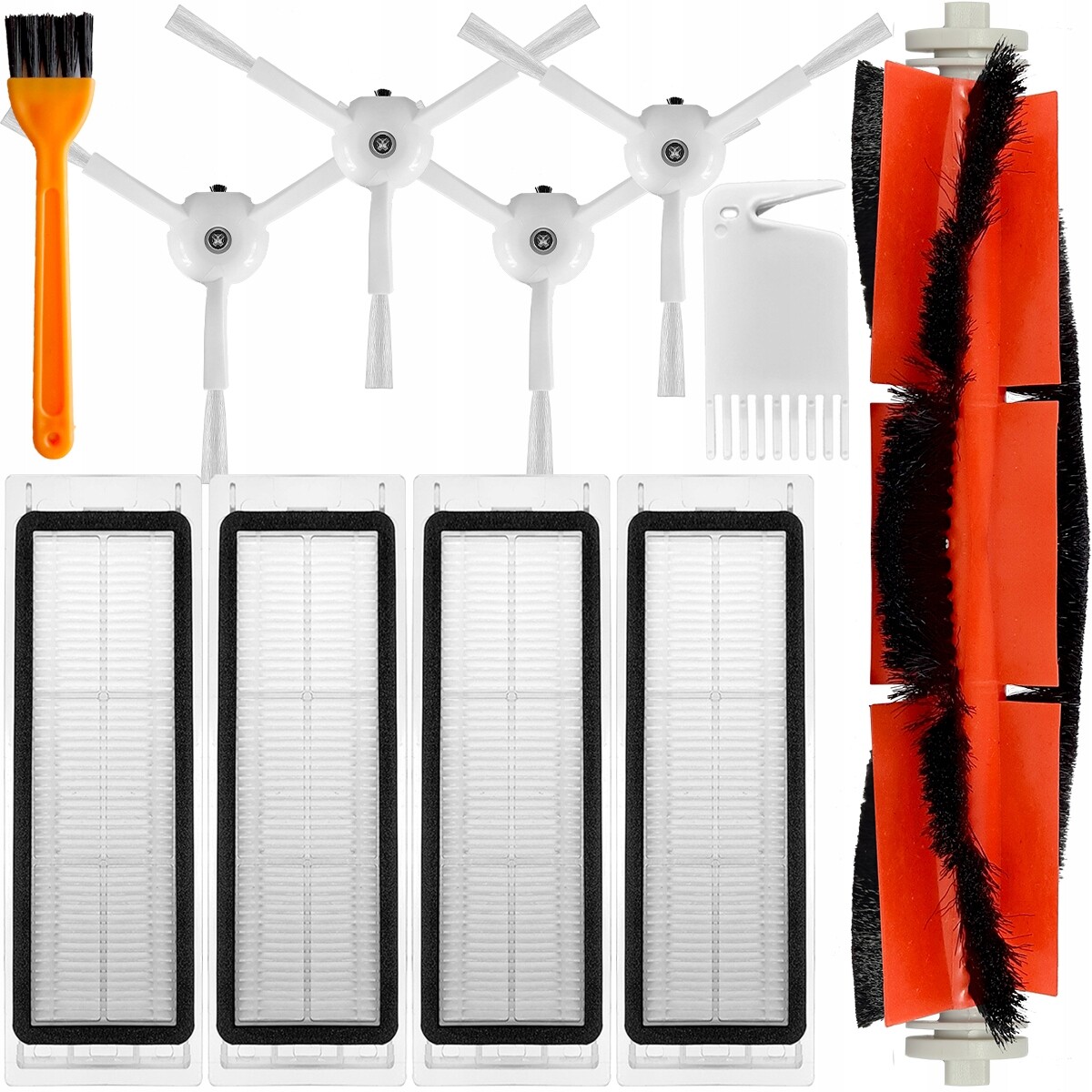 2 x 4 x Filtry Sada Kartáčů Pro Xiaomi Roborock S50