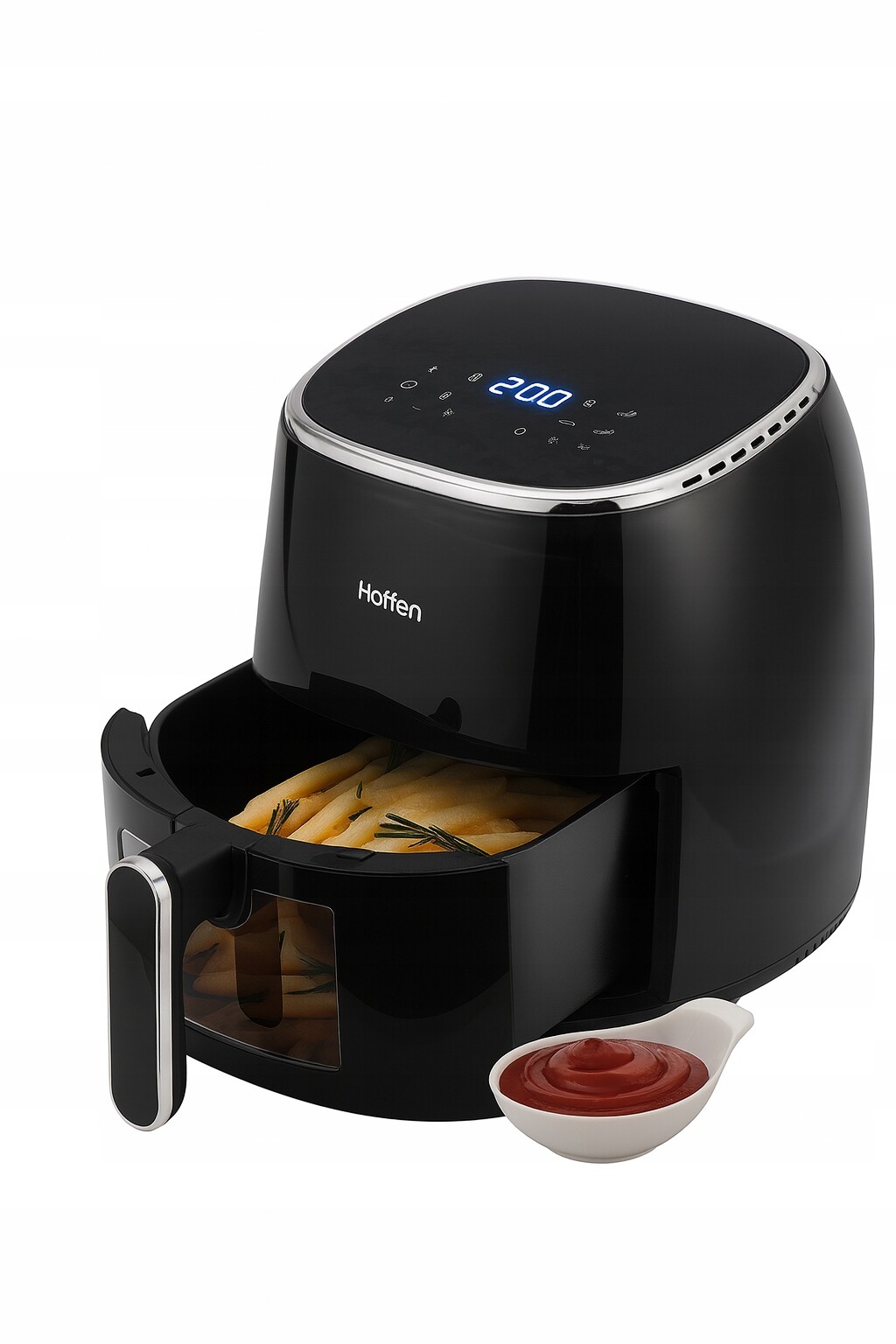 Hoffen Fritéza bez tuku Air Fryer AF-5430 1550 W 5 l Černá