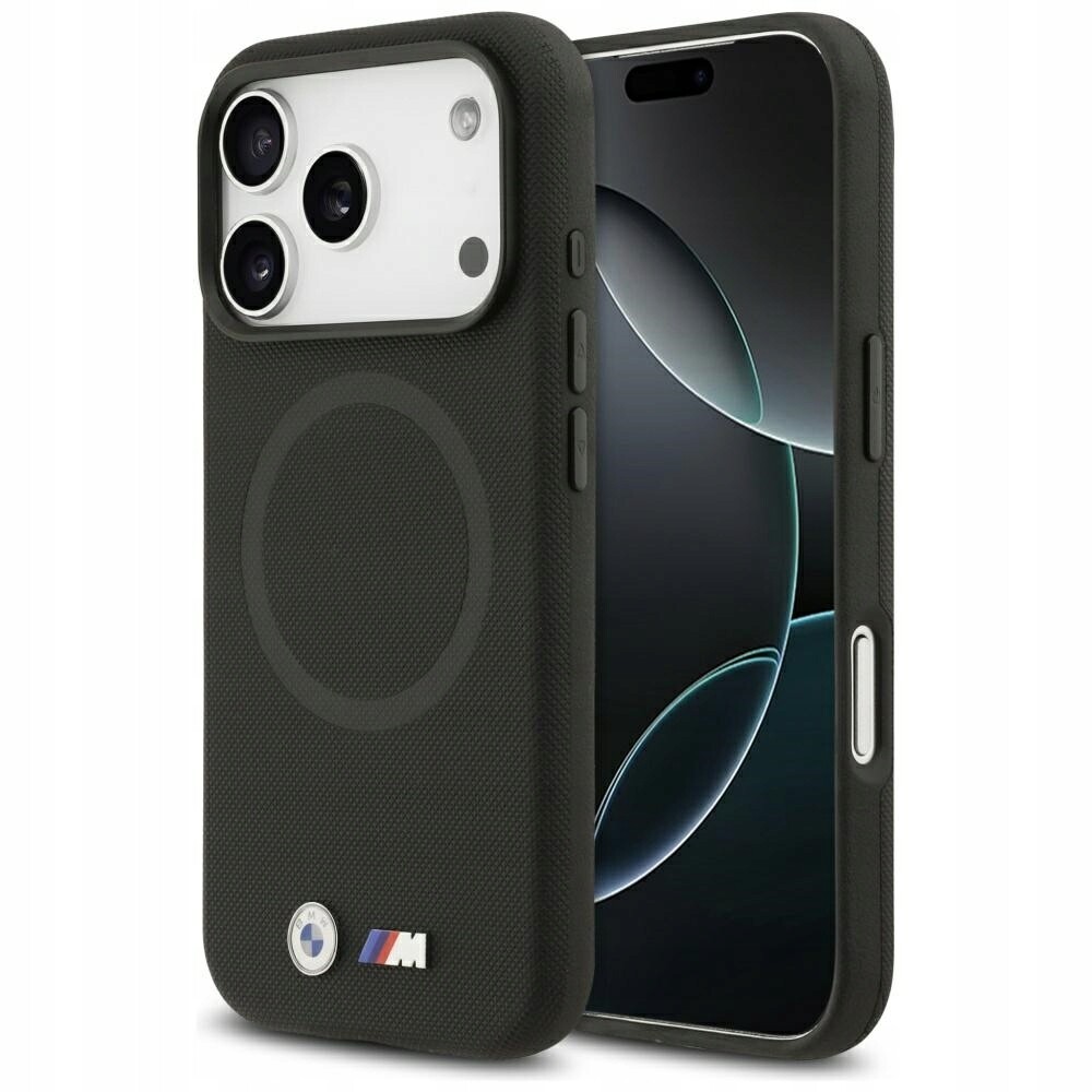Pouzdro Bmw M Fw Metal Logo MagSafe pro iPhone 17 Pro Max, černé