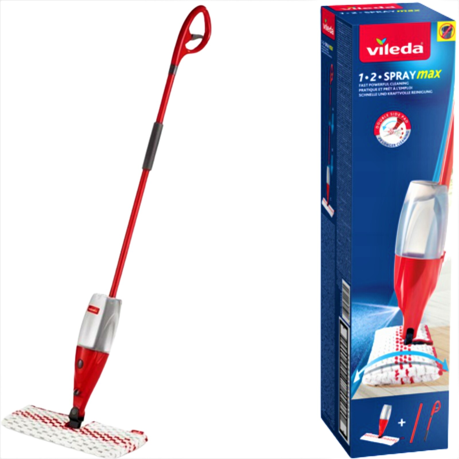 2 x Mop Vileda 1-2 Spray Max Box s rozprašovačem