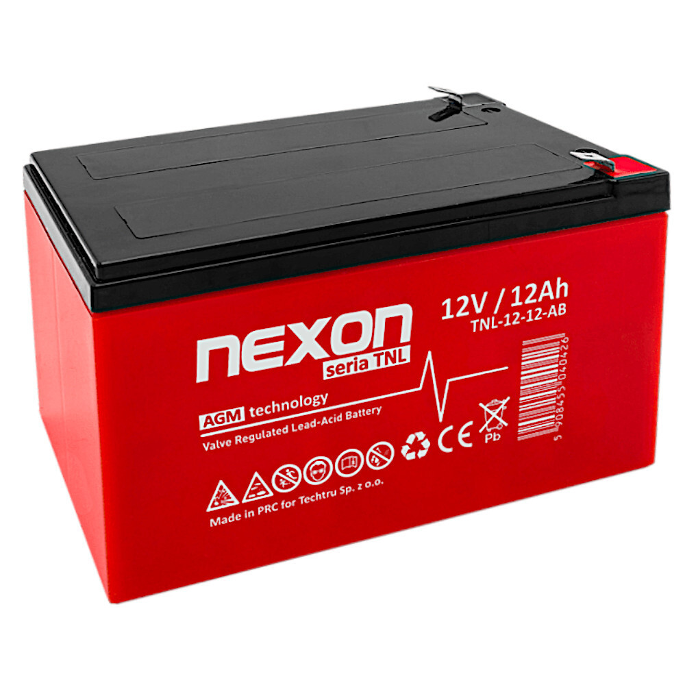 Nexon Tnl 12V 12AH Agm Akumulátor Bezúdržbový, Dlouhá Životnost