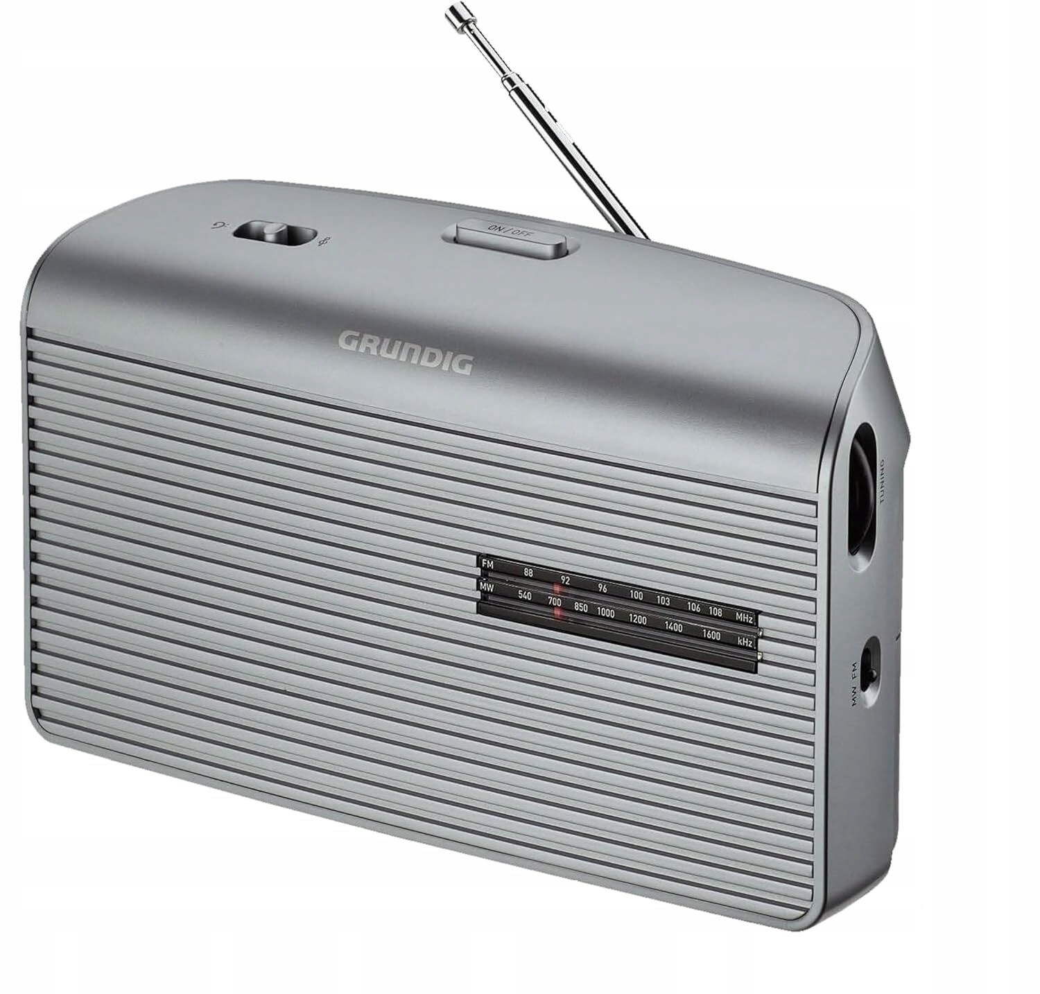 Fm rádio Grundig Music 60, bateriové napájení nebo síťové ladění pásem