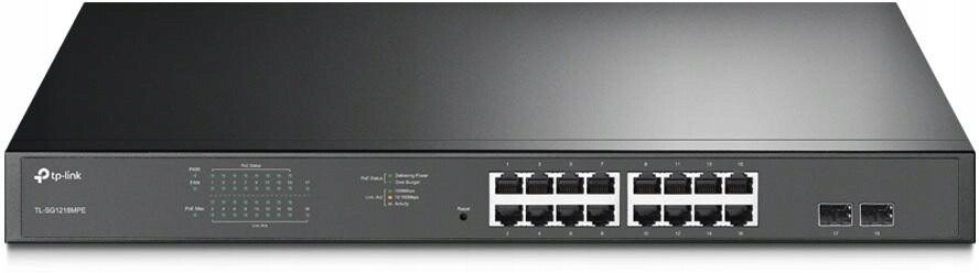 Switch Tp-link TL-SG1218MPE, 18-portový, Poe, Rack, Easy Smart
