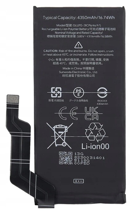 Nová baterie GLU7G pro Pixel 6A 4350 mAh