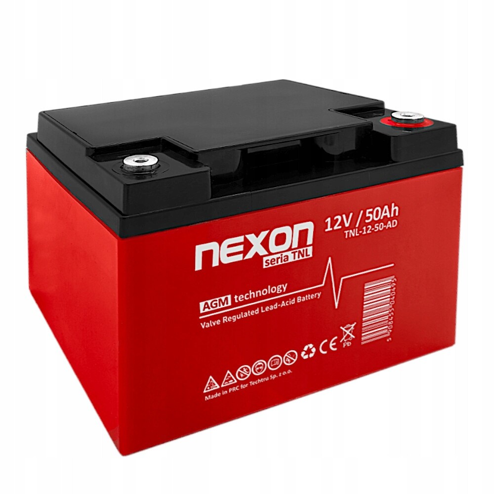 Akumulátor Nexon Vrla Agm 50AH 12V s dlouhou životností