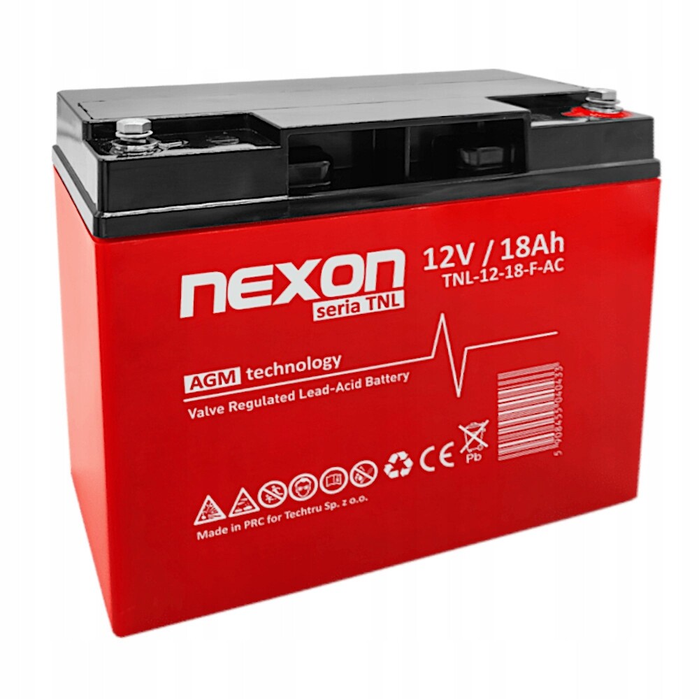 Akumulátor Nexon 12V 18AH Agm Vrla S Dlouhou Životností 12 Let