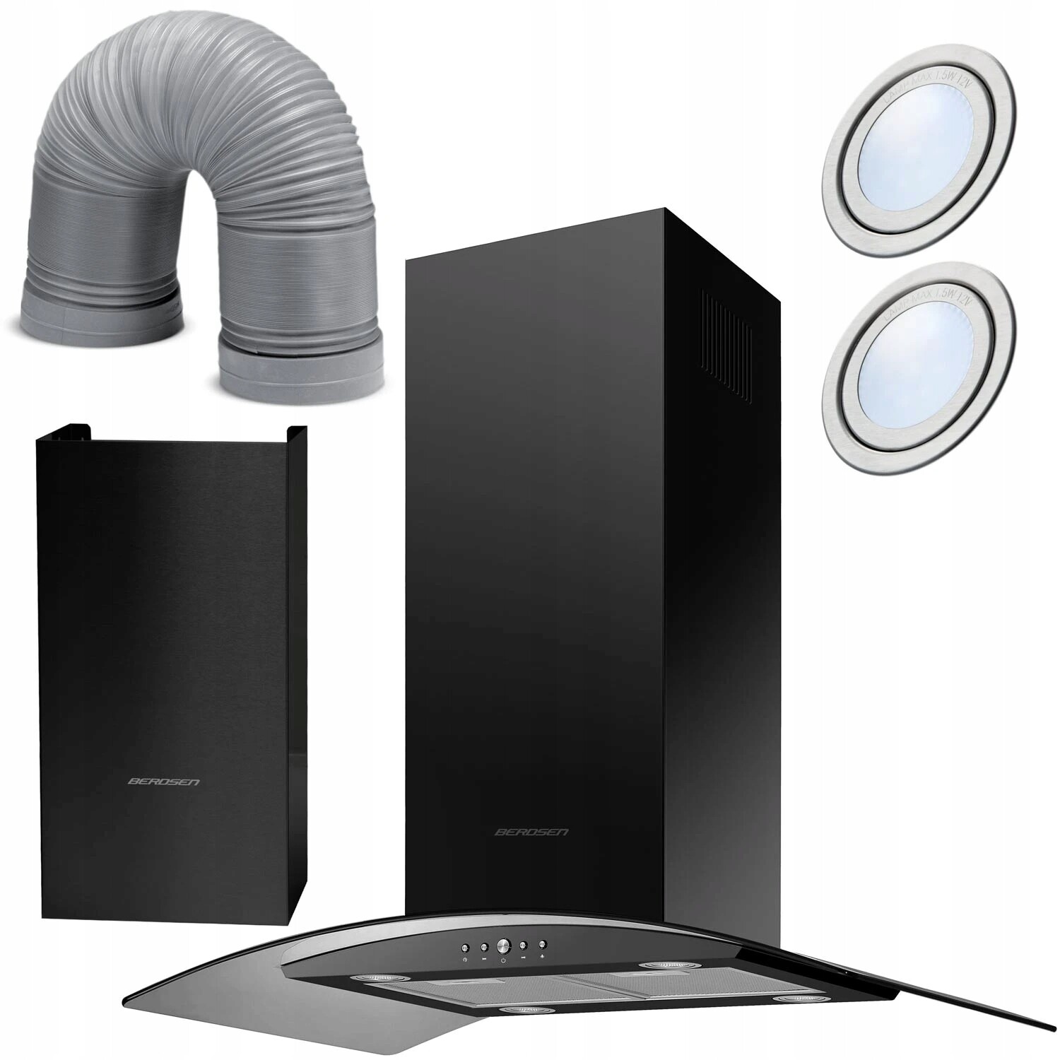 Ostrůvkový kuchyňský odsavač par 90 cm Berdsen BT-225
