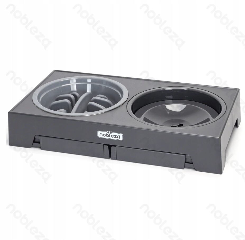 Sada dvou plastových misek Nobleza šedá 1,1 l #984