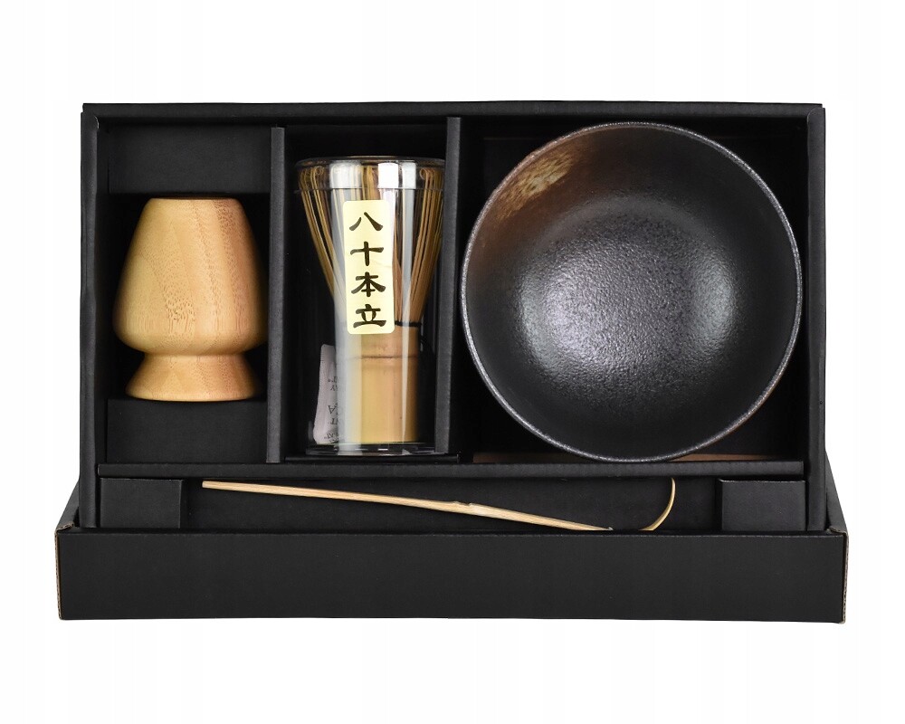Japonská souprava Matcha set Kurobizen