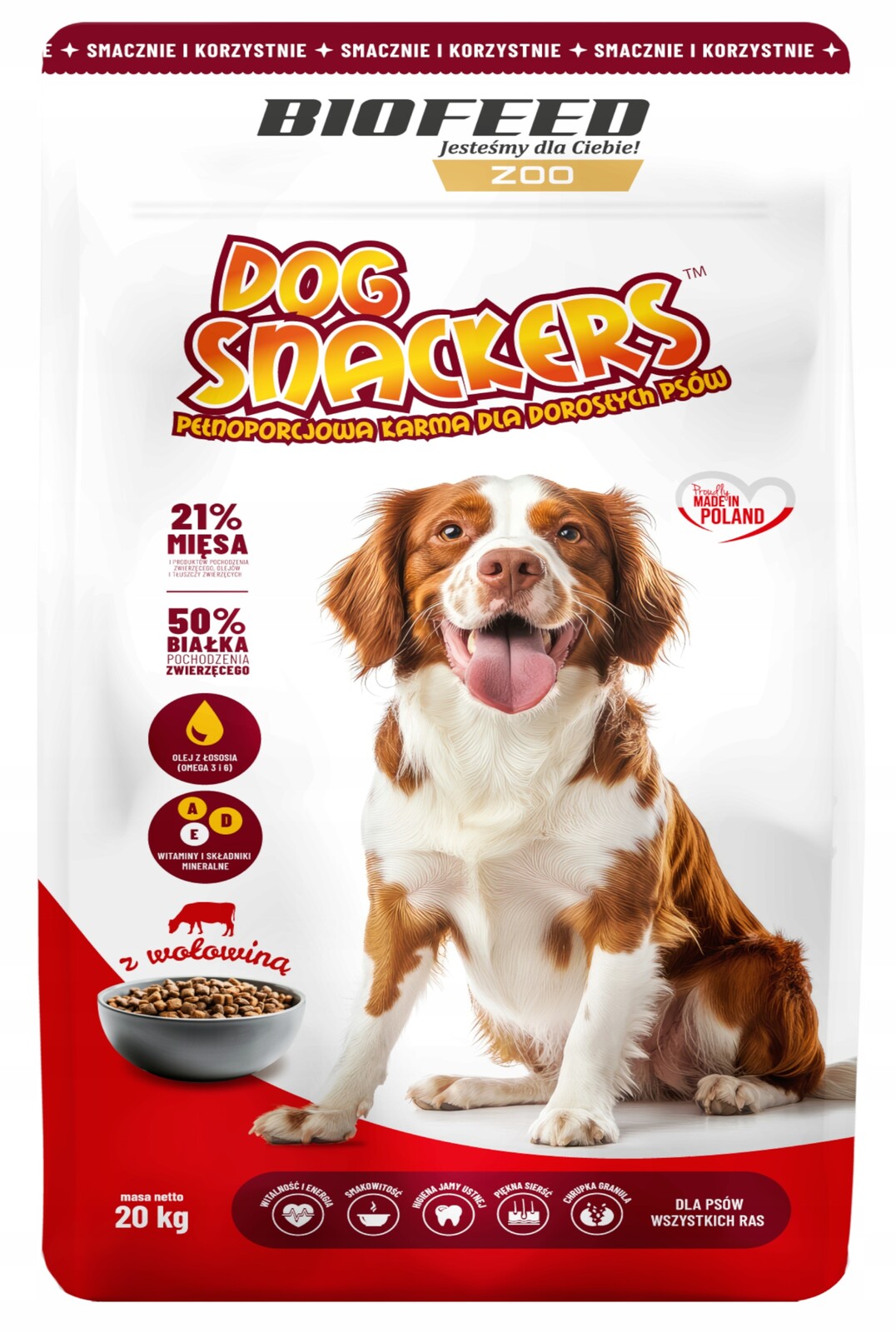 Suché krmivo Krmivo psy BioFeed Dog Snackers 20 kg