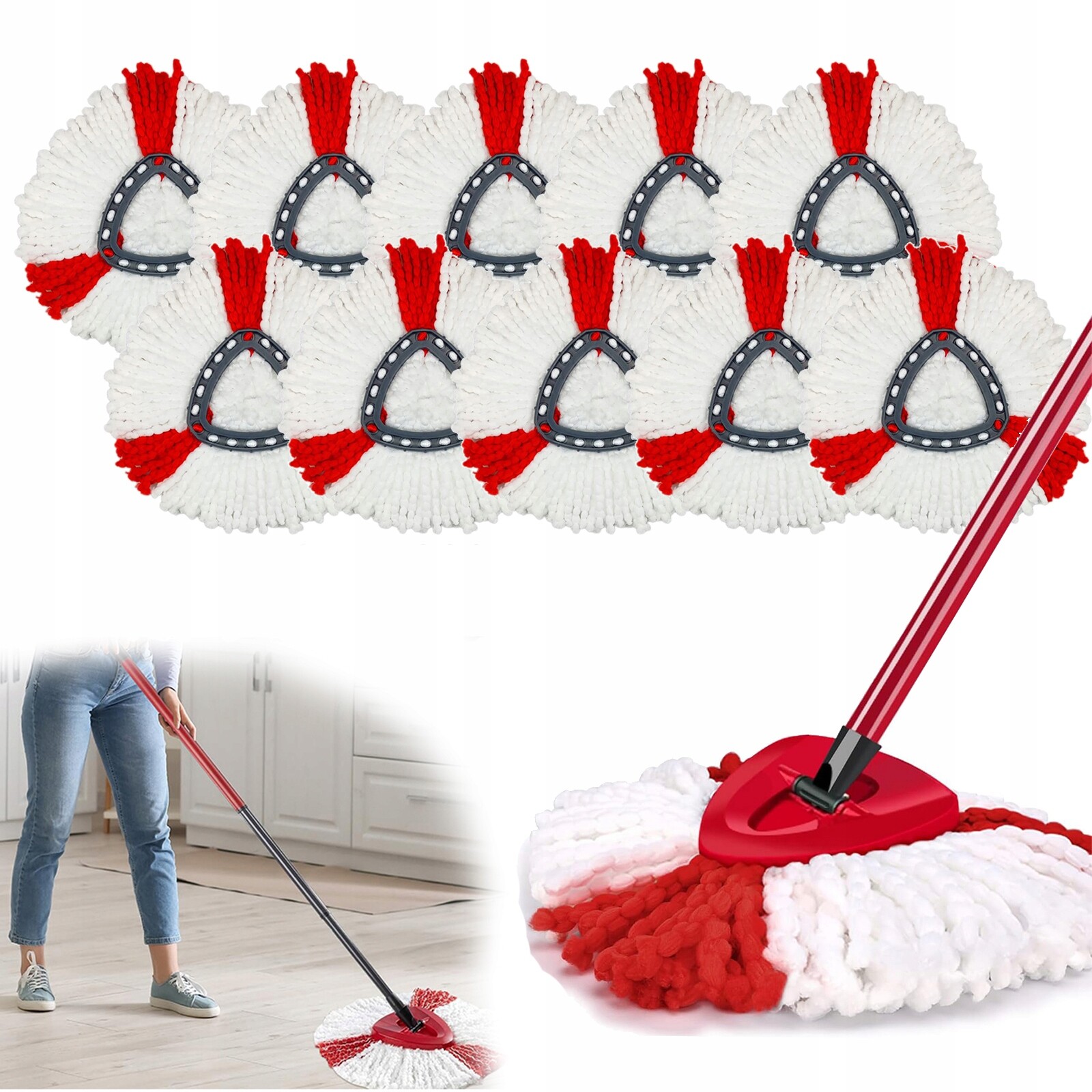 10 x Vložka Do Mopu Vileda Turbo 35 CM Ultramax Absorpční